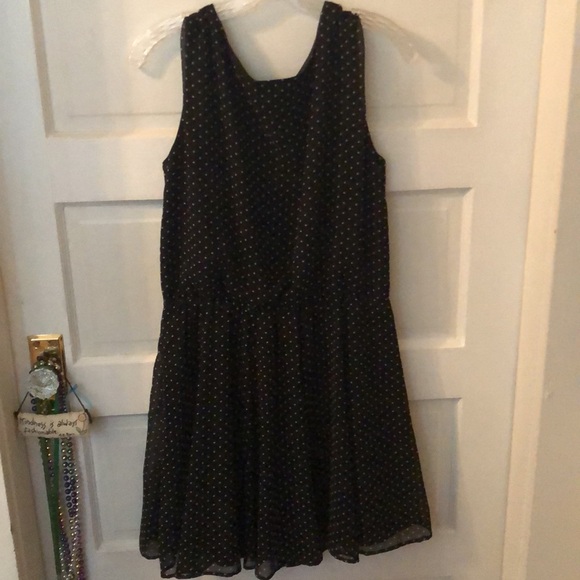 Black & White Polka Dot Uniqlo Dress Large - Picture 4 of 5